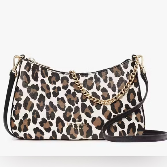 ✨ New Kate Spade Madison Spotted Leopard Medium Convertible Crossbody ✨ - Picture 9 of 11